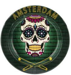  Scrumiera metalica Amsterdam Skull X Scrumiera