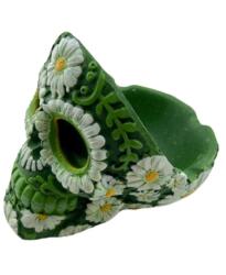  Scrumiera Half Mexican Skull Verde Scrumiera