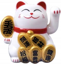 Chiny Maneki neko japán ázsiai kínai cica szerencse csóválja a mancsát (Kot na baterię słoneczną)