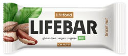 Lifefood Baton cu nuci braziliene bio 40g Lifebar