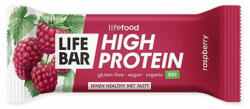 Lifefood Baton proteic cu zmeura bio 40g Lifebar