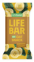 Lifefood Baton de ovaz cu banane, bio, 40g, Lifebar