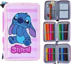  DISNEY Lilo és Stitch Töltött tolltartó 3 emeletes 43 db írószerrel