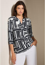 CECIL OTLT Blúz - Printed Softwave Splitneck Blo 2504