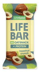 Lifefood Baton proteic de ovaz cu alune de padure, bio, 40g, Lifebar