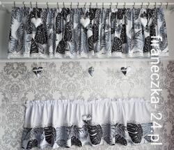  Pamutvászon szürke levelekkel fehér 140/60 (firaneczka-24.pl)