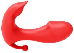 Passion Labs Mateo Stimulator, Bluetooth Control, Free App, Silicone, USB, Red, 10.5 cm Vibrator