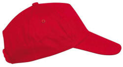K-UP KP041 First 5 paneles gyerek baseball sapka - red színben (kp041re-u)