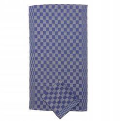 DADKA VRACOV Twill törölköző kék műbőr 50x90 cm (040104-KEPROVMODA)