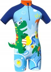  Fürdőruha Fiúknak Body Dinoszaurusz gyorsan száradó UPF+50 Sapka 2 Év (LEMONKID)