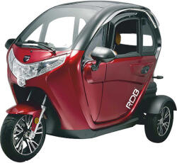 RDB T414 - Tricicleta Electrica cu cabina, tip masina electrica cu 3 roti , viteza max 25km h, 1000W, 2 locuri, baterie 60V 52Ah, autonomie maxima 69km (T414-1)