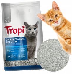 Tropi Bentonit illatmentes Tropi erősen csomósodó macskaalom 5L (801361)