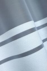 Haft Fehér jacquard függöny konyhába nappaliba sima csíkokkal 160 cm magas (027050)