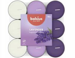 Bolsius Tea illatgyertyák 18 db Levendula alap trikolor (101826983477)