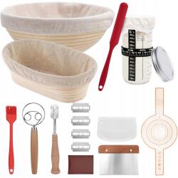 Bedee Kovászos Kenyér Sütő Szett 15 El. 2 Rattan Kosár Befőttesüveg 600ML (BEDEE-BREAD-SET-101)