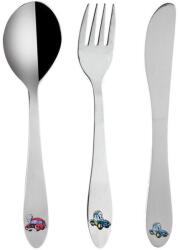 Orion Set tacâmuri pentru copii din inox MAŞINUŢE Set pentru masa bebelusi