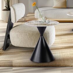 Schuller Valencia Masuta metal negru/ portelan cu efect de marmura Panda 55cm (SV-718943) Masa de cafea