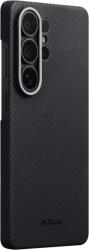 PITAKA Carcasa Pitaka Edge cu MagSafe compatibila cu Samsung Galaxy S26 Ultra, Negru / Gri (KS2601U)
