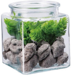 AdTrend Aranjament plante suculente si piatra IIII 10 x 10 x 13 cm (114091D)