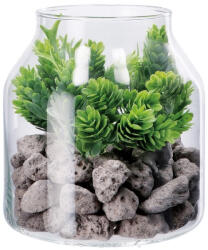 AdTrend Plante suculente artificiale in borcan IIII 14 x 16 cm (114092D)