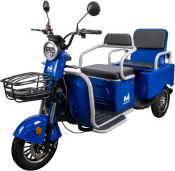 Evotools Triciclu electric Evotools TRCC1200, 1200W, baterie 60V20Ah, autonomie 52 KM, viteza maxima de 25 km/h, conform reglementarilor UE, fara permis, albastru (684279)