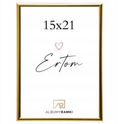 Ertom Képkeret 15x21 arany univerzális, függőleges üveg (LS1521G)