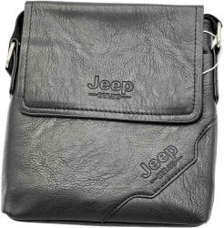  Borseta Jeep BULUO, Piele Ecologica, 18x20x4.5 cm, Maro, Negru, Maro Inchis