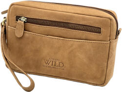  Borseta de Mana Din Piele Naturala pentru Barbati: Always Wild Mason, 23x15x5 cm