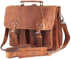  Geanta Tip Servieta Barbati din Piele Naturala Greenwood Eric, Purtare Mana/Umar: Pentru Documente A4, Laptop, Acte, 37x29x14 cm