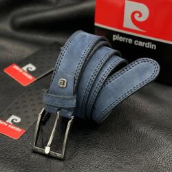 Curea Barbati din piele suede 100% naturala, Bleumarin, Made in Italy, Pierre Cardin