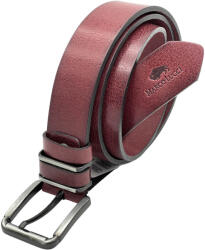  Curea Barbati Catarama Metalica Marco Lucci Bordeaux, 4 cm latime, 110 cm -135 cm, Piele Naturala