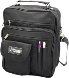  Geanta Barbati Sport tip borseta de Umar din Material Textil, Negru, 27x30x12/8 cm