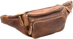  Borseta din Piele Naturala pentru Barbati, Always Wild, Purtare Talie sau Crossbody