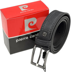  Curea Barbati Pierre Cardin din Piele Naturala Suede, Made in Italy, Negru