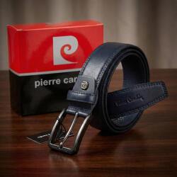  Curea Barbati Pierre Cardin Bleumarin Eleganta, Ideala pentru tinute Office/Smart Casual, 110-130 cm