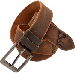  Curea Barbati din Piele Naturala, Latime 4 cm, personalizata Hunter: Legenda Cerbului
