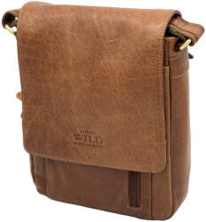  Borseta de Umar Barbati ALWAYS WILD din Piele naturala de bovina, 22x26 x 7 cm