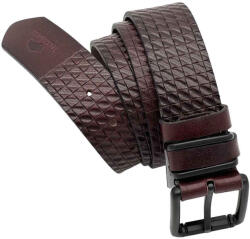  Curea Piele Barbati Maro Inchis, Latime 4 cm, Marco Lucci, Marimi: 110 cm -135 cm