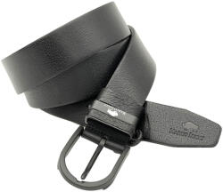  Curea barbati din piele naturala neagra Marco Lucci cu catarama Clasica, 110 cm - 135 cm, 4 cm latime