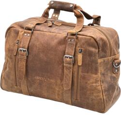  Geanta voiaj Barbati din piele naturala Top Grain, GreenWood® Germany, Lucrata manual, Finisaj Oil Pull-up, 52x33x22 cm