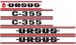  Ursus felirat matrica C-355 C355 matrica szett