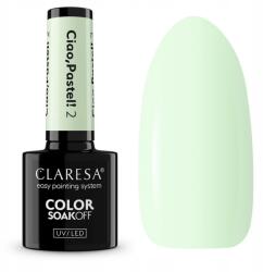 Claresa Hibrid Lakk Uv/led Ciao Pasztell 2 Finom Menta, Szürke (5903819844405)