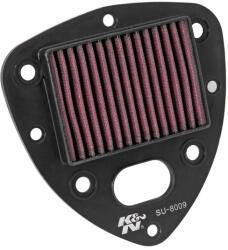 K&N Filtru aer KN reutilizabil 213A 210A 25 , compatibil Suzuki Boulevard VL VZ 800 (2009, 2012), culoare negru