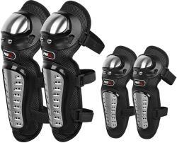 TMMP Set protectii PRO, BIKER 4 bucati genunchi si coate din otel inoxidabil Off, road