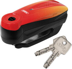 Abus Detecto 7000 RS1 Blocaj Frână De Disc Pentru Motociclete Cu Alarmă Roșu Colorat 237000RS1 (237000RS1)