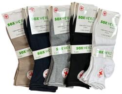 Soxworld Marina Pamut félhosszú szárú orrvarrás nélküli zokni 15 pár Vegyes sima 39-42