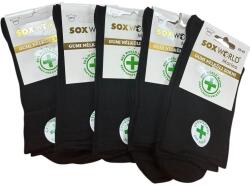 Soxworld Marina Gumi és orrvarrás nélküli zokni 5 pár Fekete 39-40