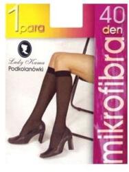 Lady Kama 40 den mikrofibrás térdfix 1 pár Fekete