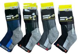 Soxworld Marina Work zokni talpfottír orrvarrásnélküli félhosszú szárú. 3 pár. Vegyes(fekete, sötkék, vilszürke, sötszürke) 43-46