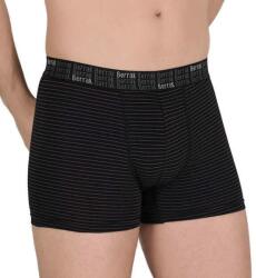Berrak Csíkos férfi alsó 80 % pamut 15 % polyester 5 % elasztán Fekete-fehér csíkos XL